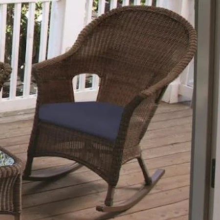 Rocking Chair with Cushioned Seat